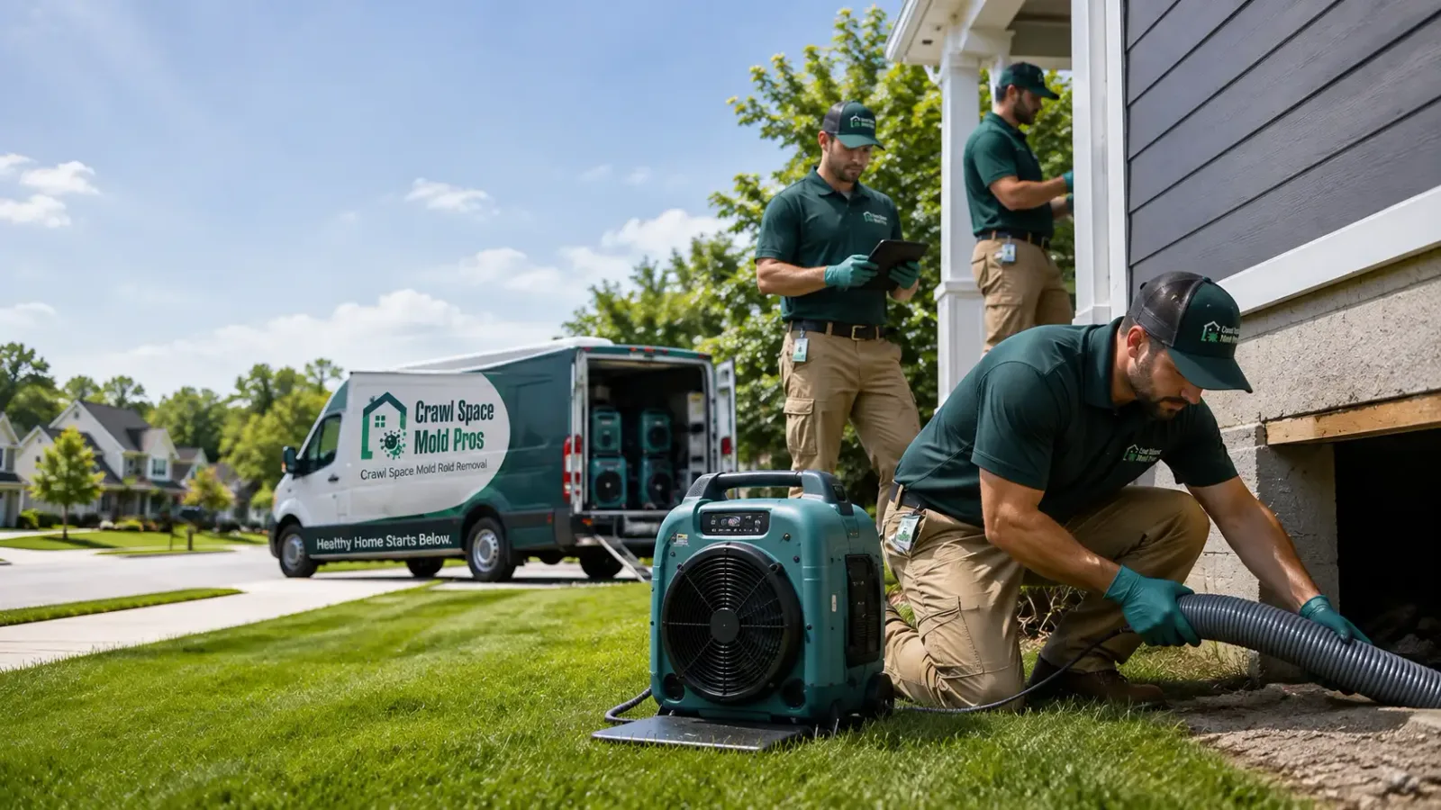 Crawl Space Mold Removal in Easton, MN
